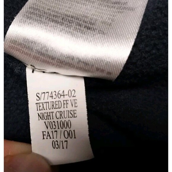 OLD NAVY Mens Medium Puffer Vest Navy Blue Full Zip Quilted Fleece Lined Pockets - Picture 6 of 11